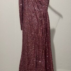 Elegant Sequin Evening Gown NWOT